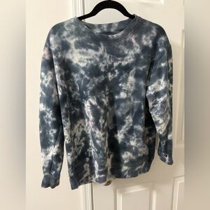 Lucky Brand Women’s Sweatshirt Tie-dye Pink Blue White 100 cotton size small